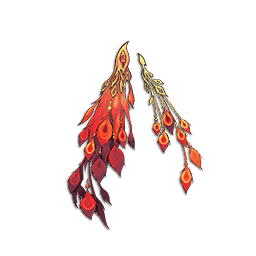 Accesorio dorsal de Gloria rezagada: Rojo óxido