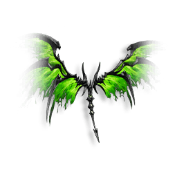 Wraithveil Flame: Emerald Green