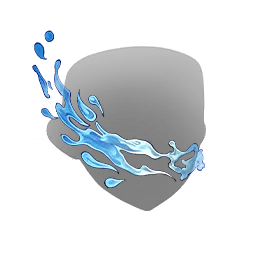 Ondes miroitantes – Bleu indigo