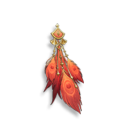 Trailing Glory Headpiece: Rust Red