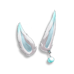 Fluffy Bunny Headpiece: Azure