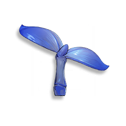 Jeune pousse verte – Bleu céleste